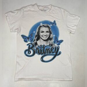 Britney Spears Graphic T-shirt Women Small White Short Sleeve Music